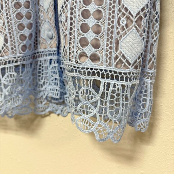 *NEW* En Saison Crochet Shirt Dress - Picture 7 of 11